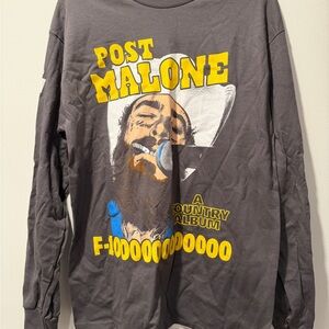 Gray Graphic Long Sleeve Tee